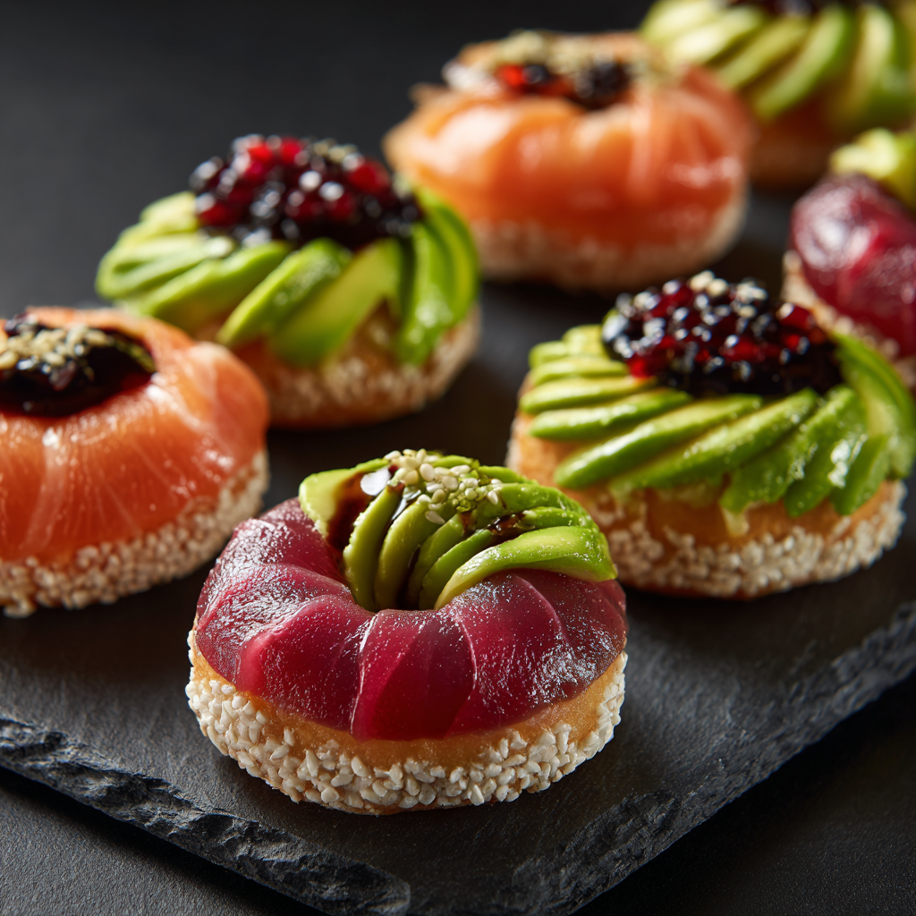 Mini Sushi Donuts Recipe 2 Mini Sushi Donuts Recipe - Recipe Image