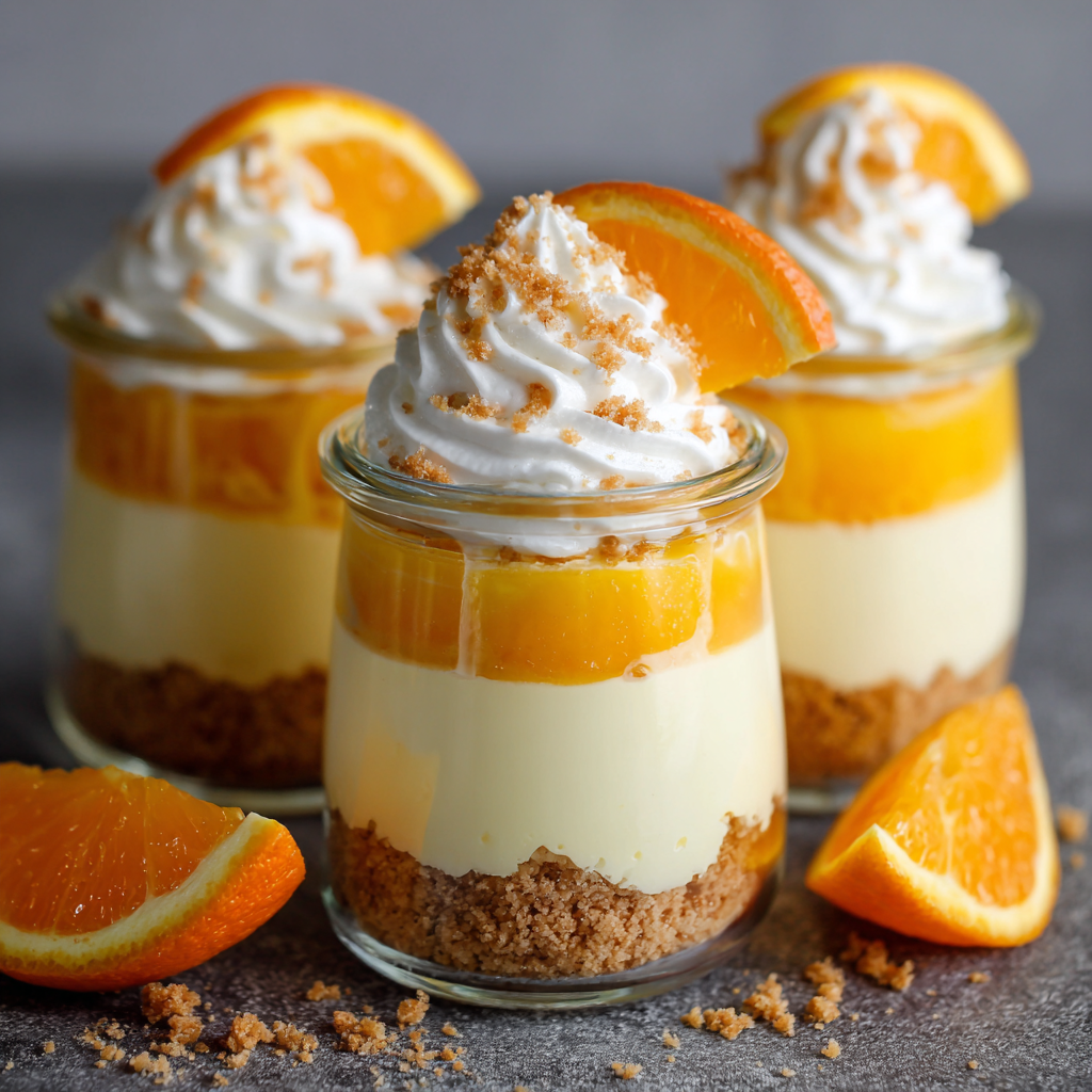 Orange Creamsicle Dessert Jars Recipe 3 Orange Creamsicle Dessert Jars Recipe - Recipe Image