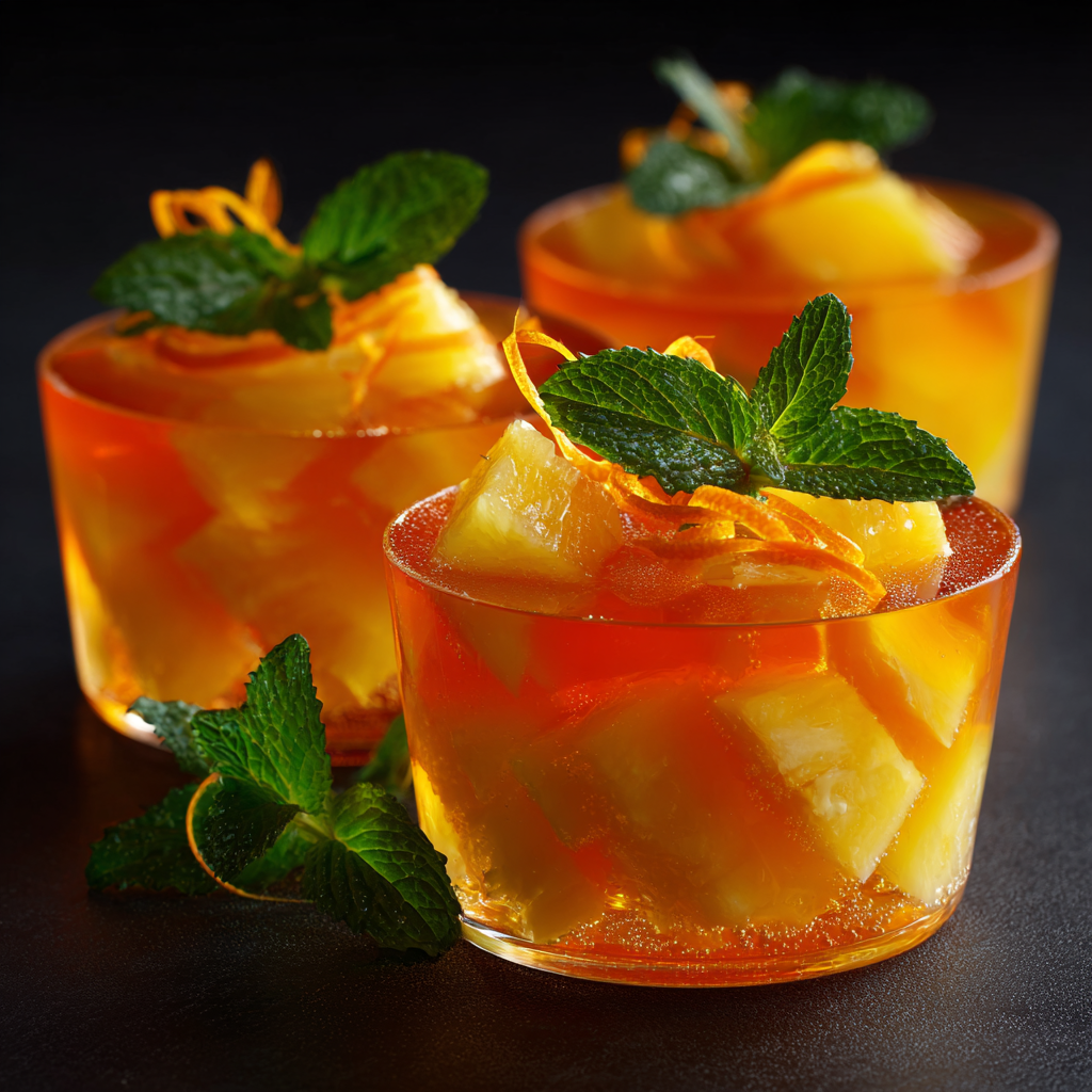 Pineapple Orange Jelly Cups Recipe 3 Pineapple Orange Jelly Cups Recipe - Recipe Image