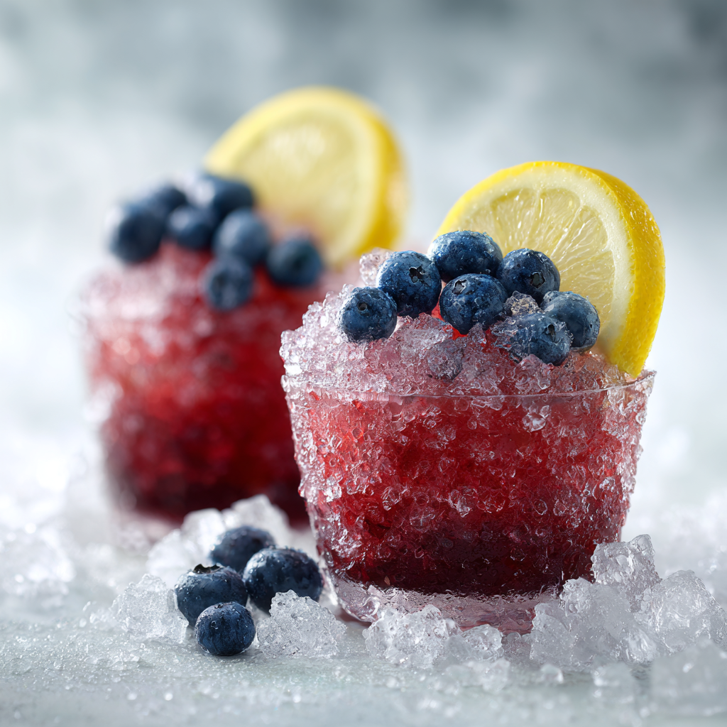 Blueberry Lemon Ice Cups Recipe