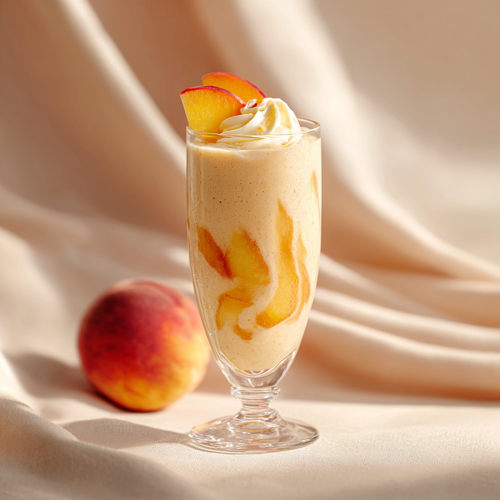 Peach Vanilla Smoothie Recipe 3 Peach Vanilla Smoothie Recipe - Recipe Image