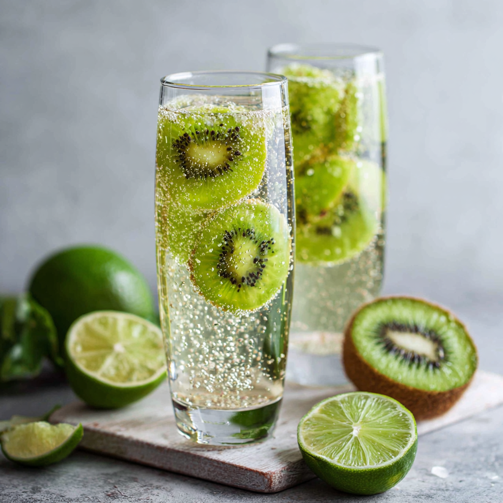 Kiwi Lime Sparkler Recipe 3 Kiwi Lime Sparkler Recipe - Recipe Image
