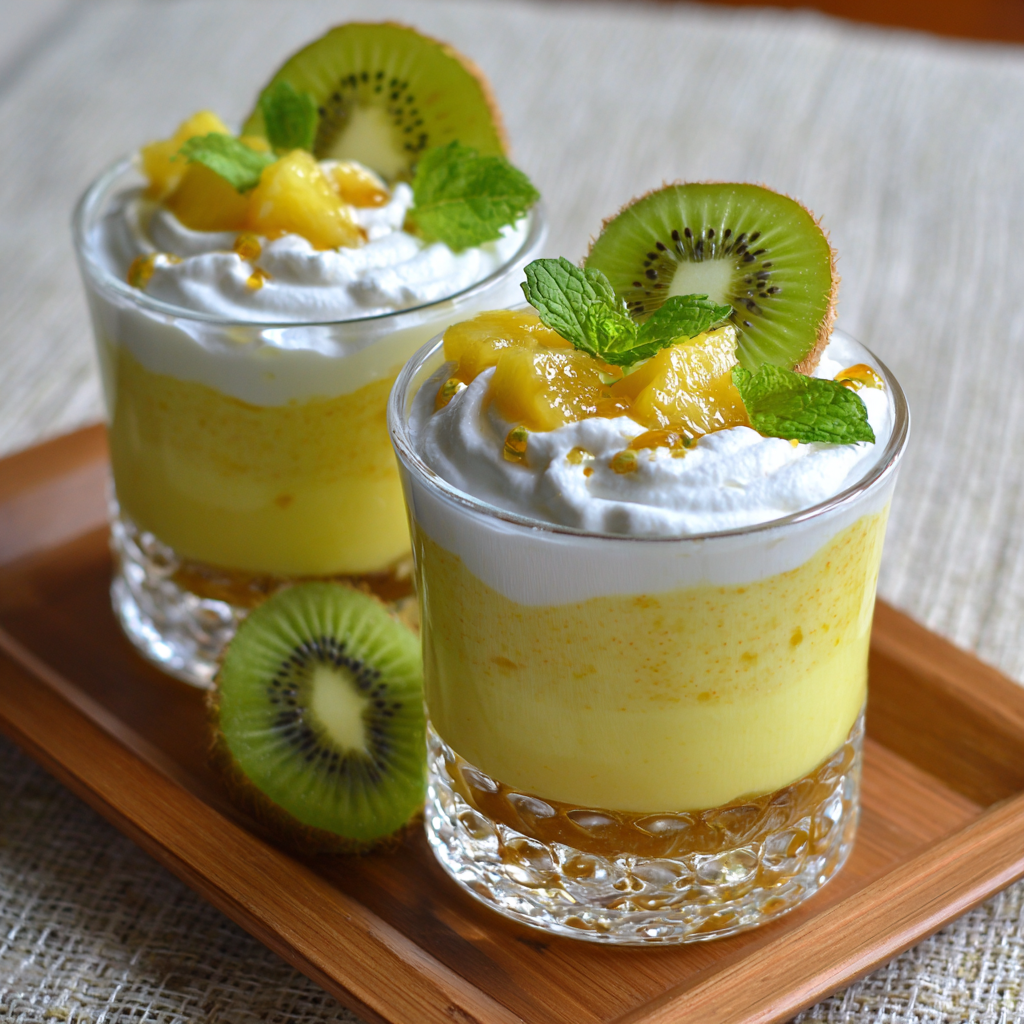 Kiwi Pineapple Yogurt Cups Recipe 2 Kiwi Pineapple Yogurt Cups Recipe - Recipe Image