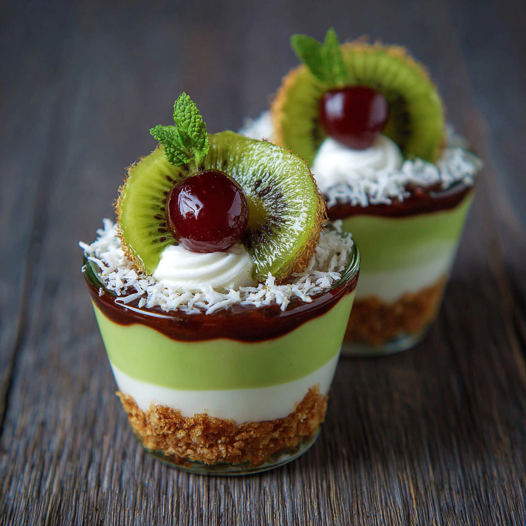 Coconut Kiwi Dessert Cups Recipe - Recipe Image