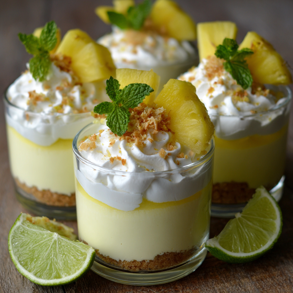 Pineapple Lime Mousse Cups Recipe - Recipe Image