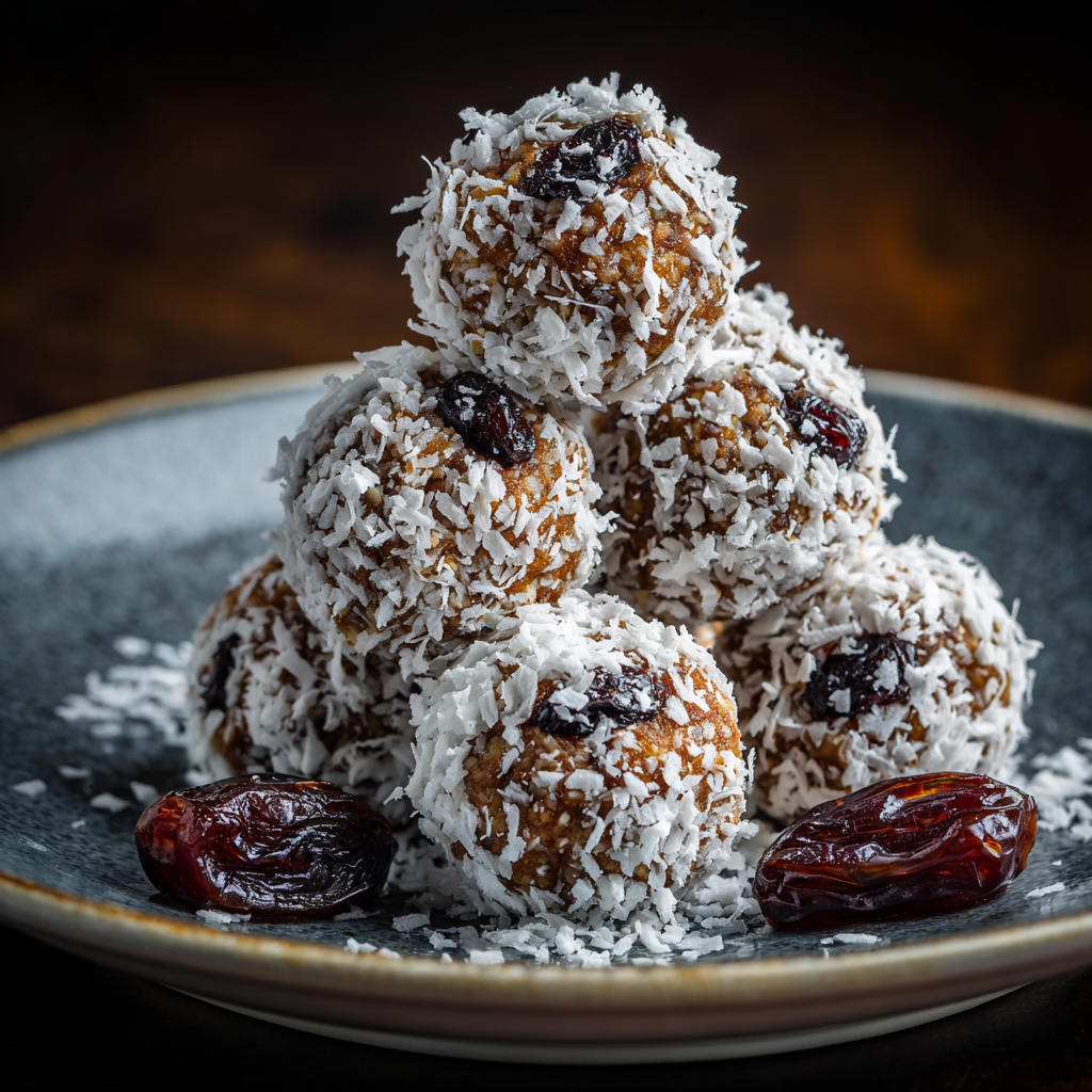 Coconut Date Balls Recipe - Recipe Image