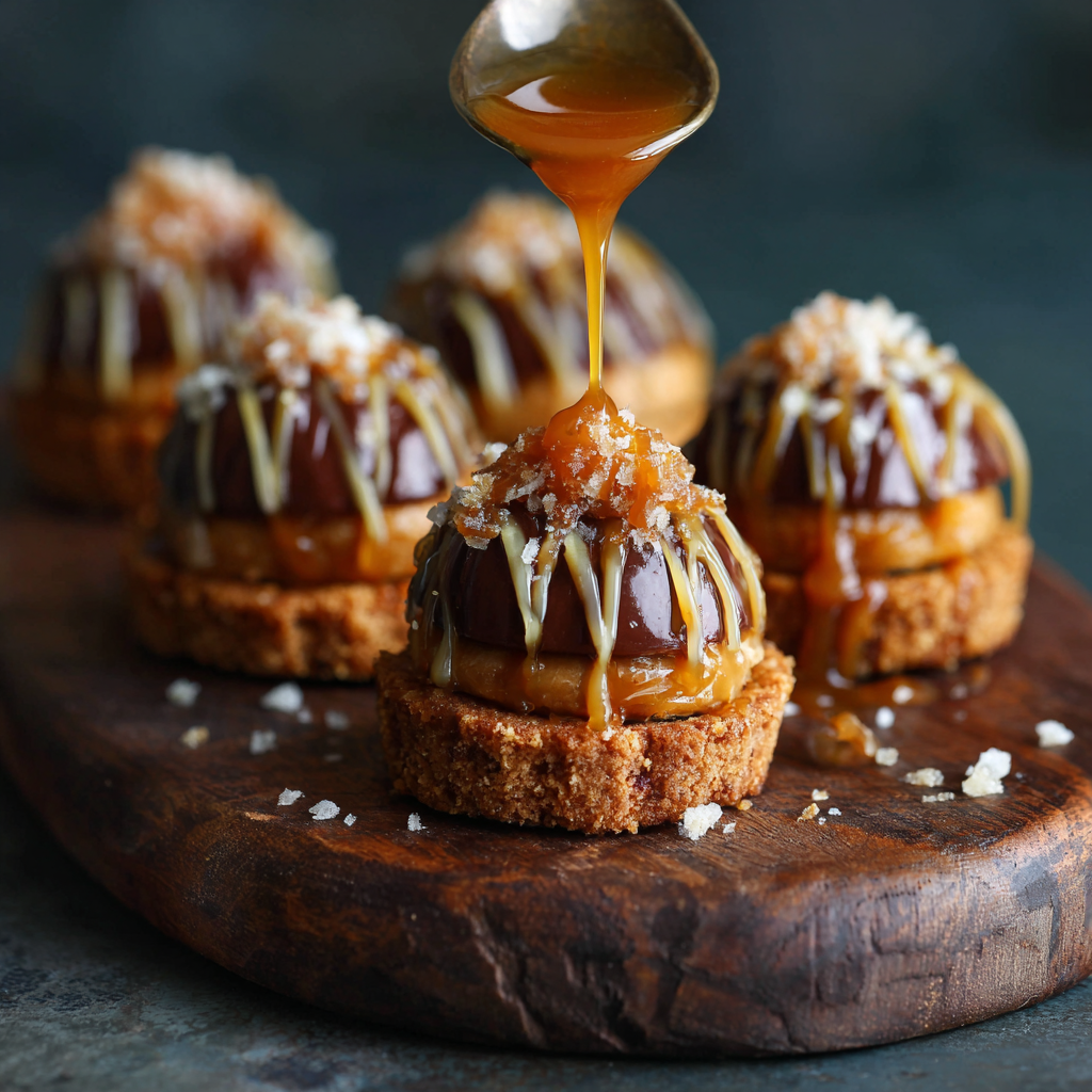 Caramel Biscuit Cups Recipe 2 Caramel Biscuit Cups Recipe - Recipe Image