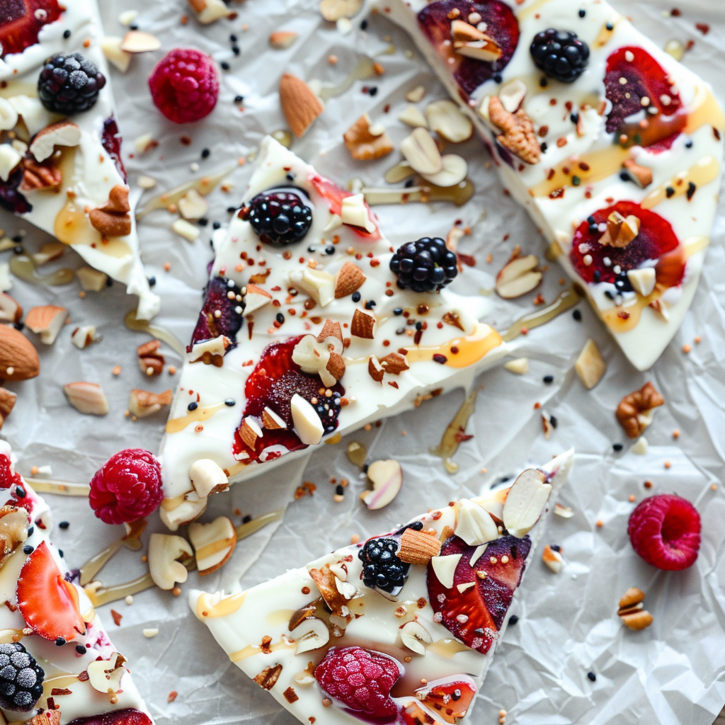 Frozen Yogurt Bark Recipe - Recipe Image