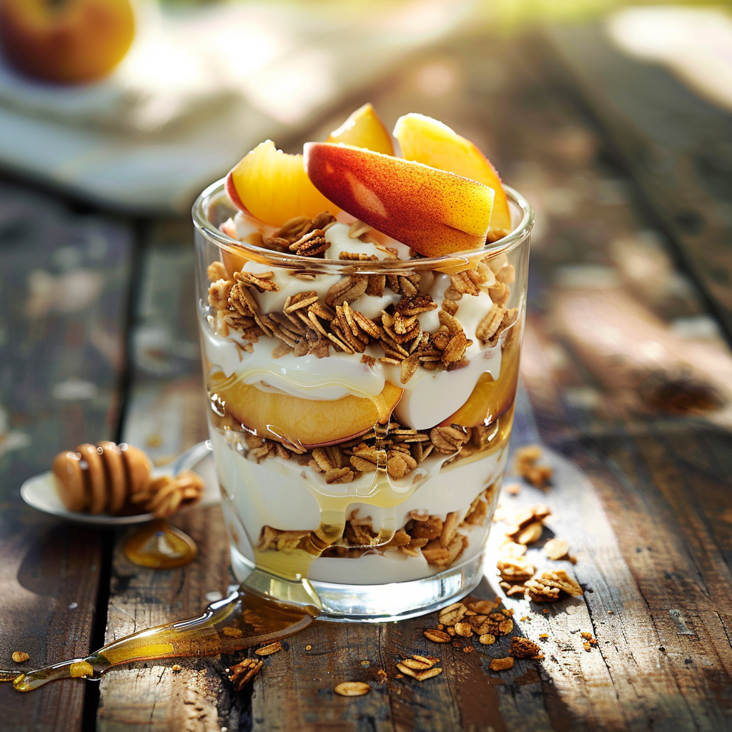 Peach Yogurt Parfait Recipe - Recipe Image