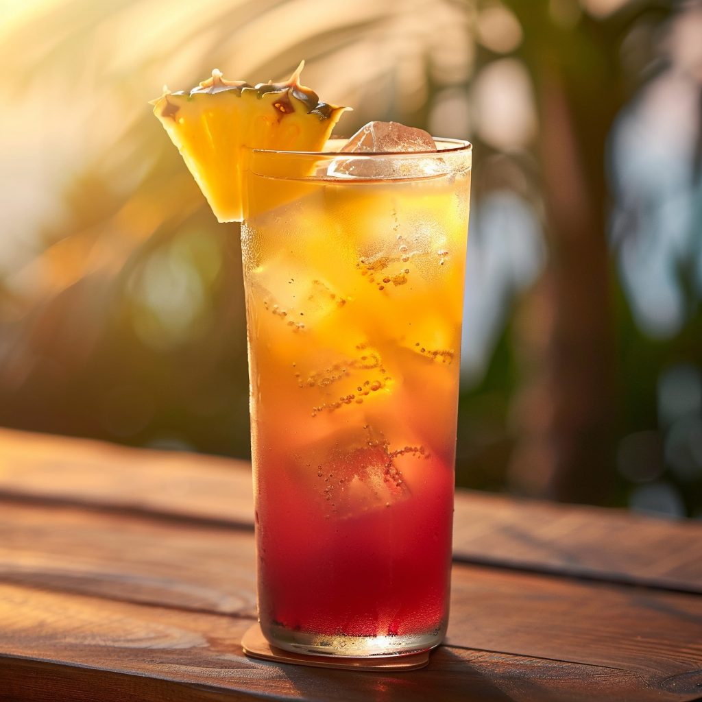 Tropical Sunset Drink Recipe - Recipe Image