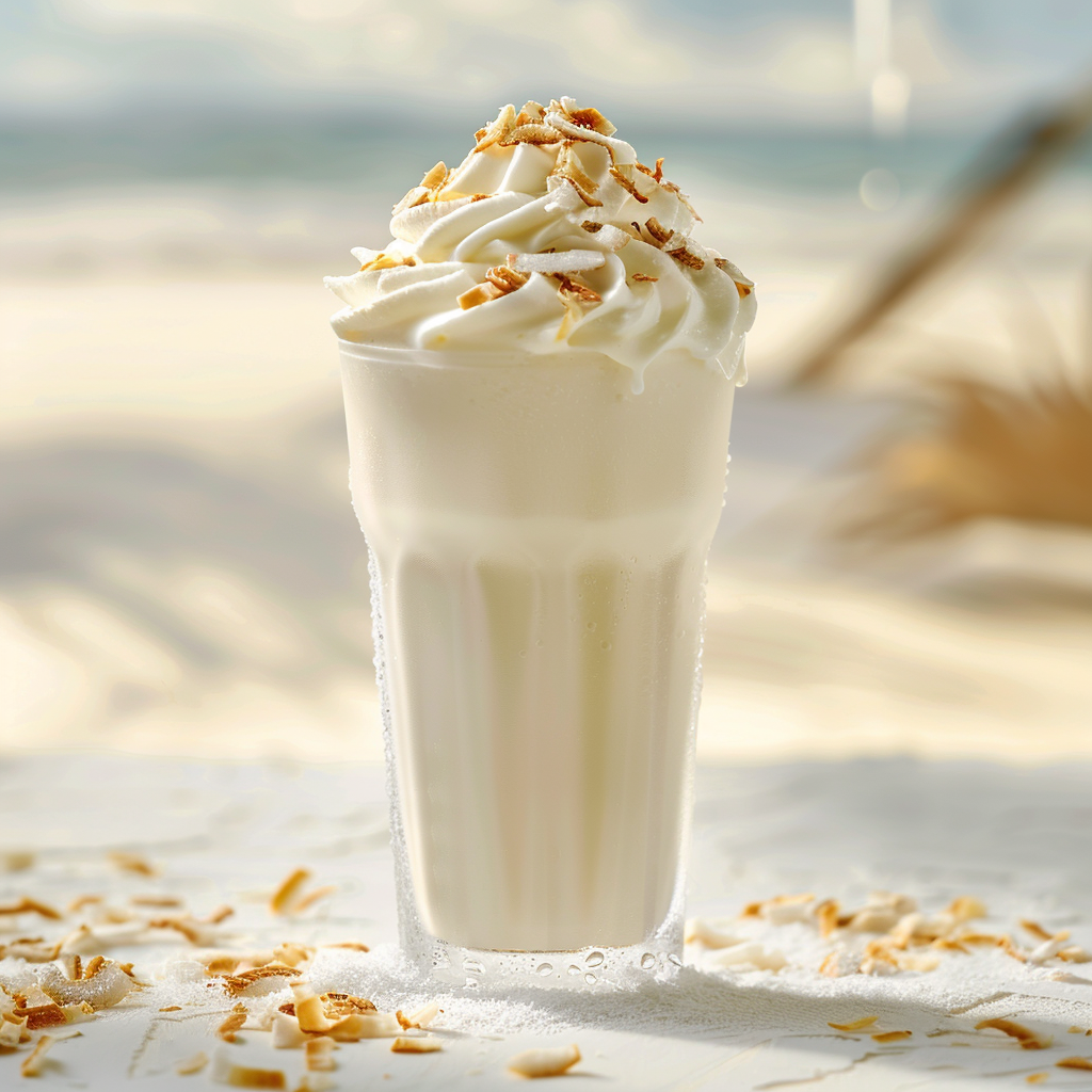 Coconut Milkshake Recipe - Recipe Image