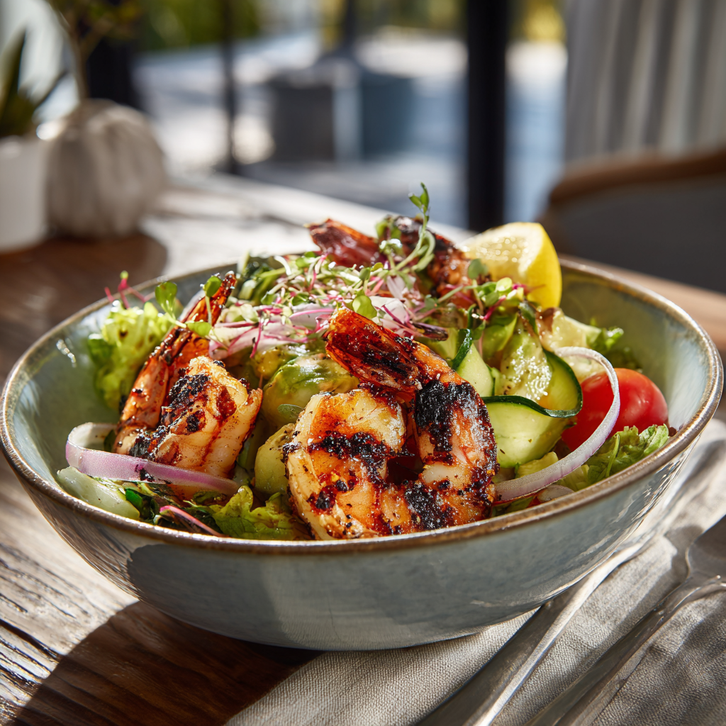 Grilled Shrimp Salad Recipe 2 Grilled Shrimp Salad Recipe - Recipe Image