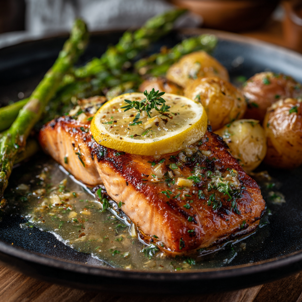 Garlic Butter Salmon Recipe - Recipe Image