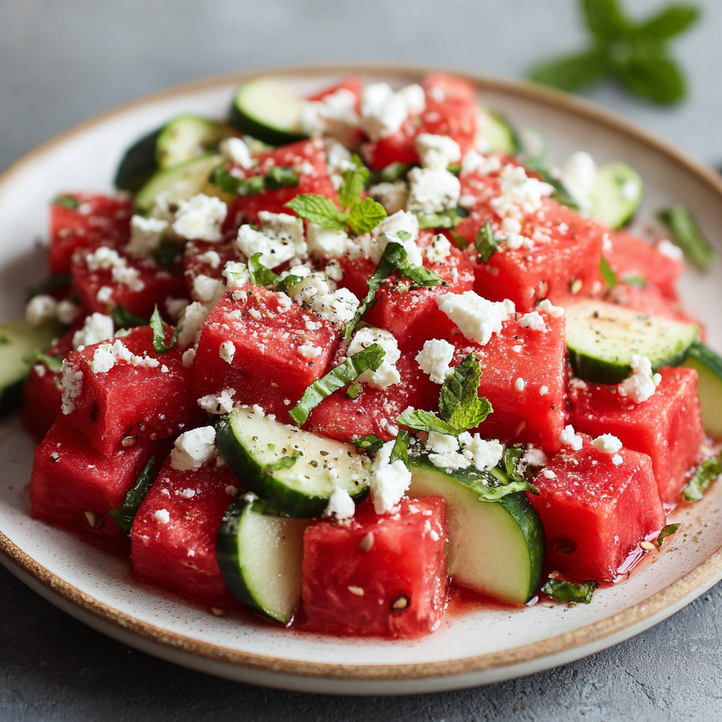 Watermelon Feta Salad Recipe - Recipe Image