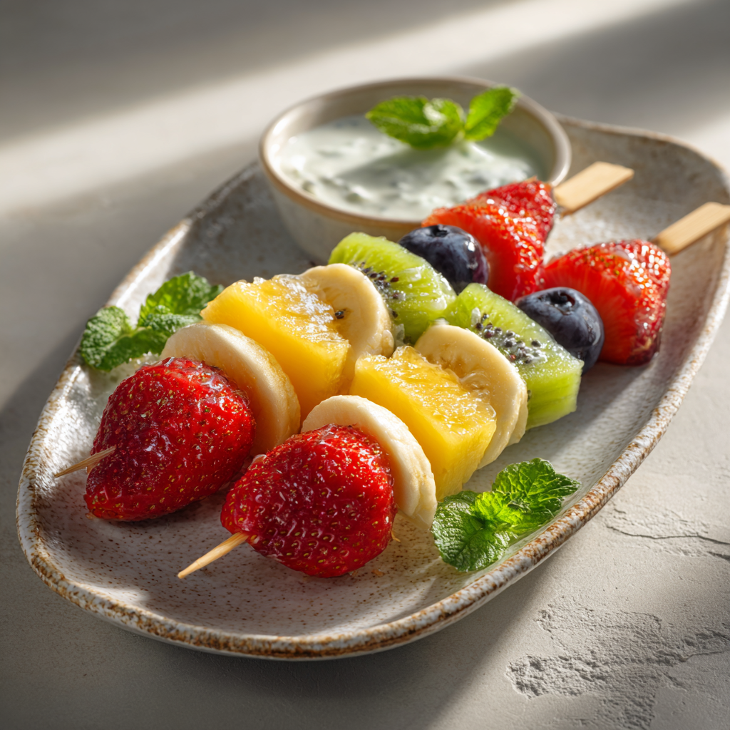 Breakfast Fruit Skewers Recipe - Recipe Image
