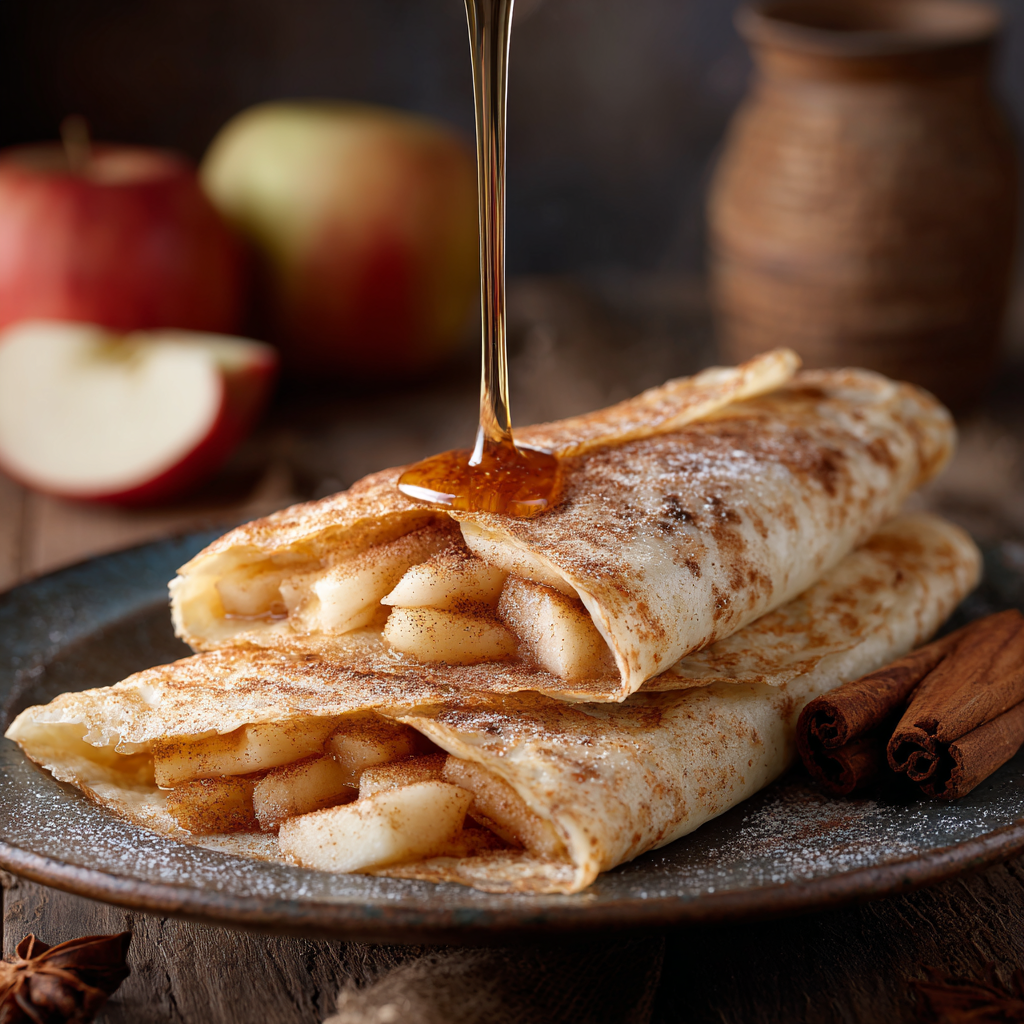 Apple Cinnamon Crepes Recipe - Recipe Image