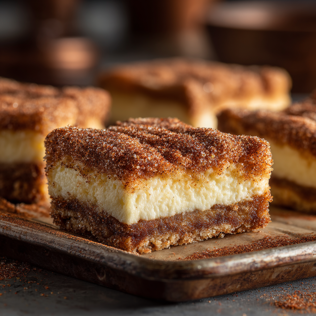 Churro Cheesecake Bars Recipe