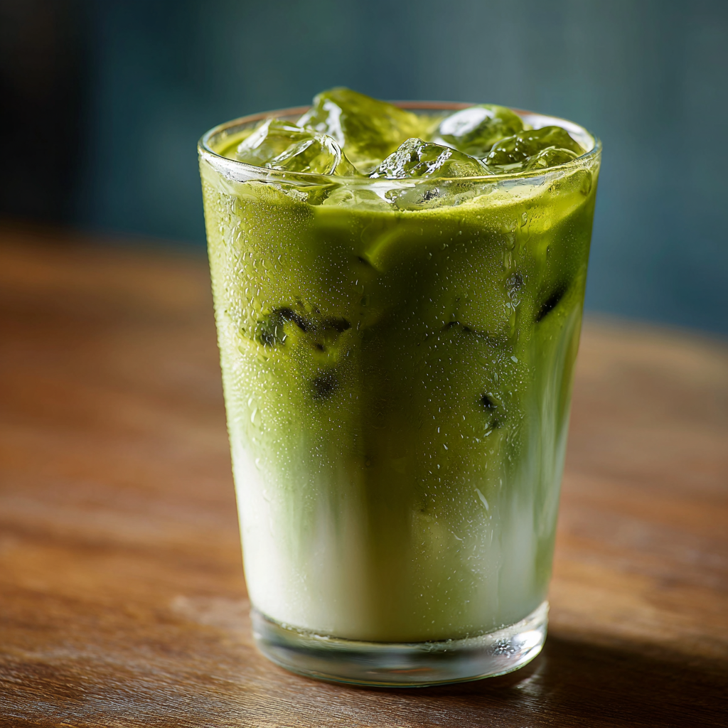 Matcha Coconut Ice Latte Recipe - Recipe Image