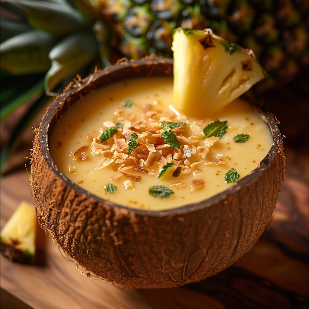 Pineapple Coconut Paradise Smoothie Recipe 3 Pineapple Coconut Paradise Smoothie Recipe - Recipe Image