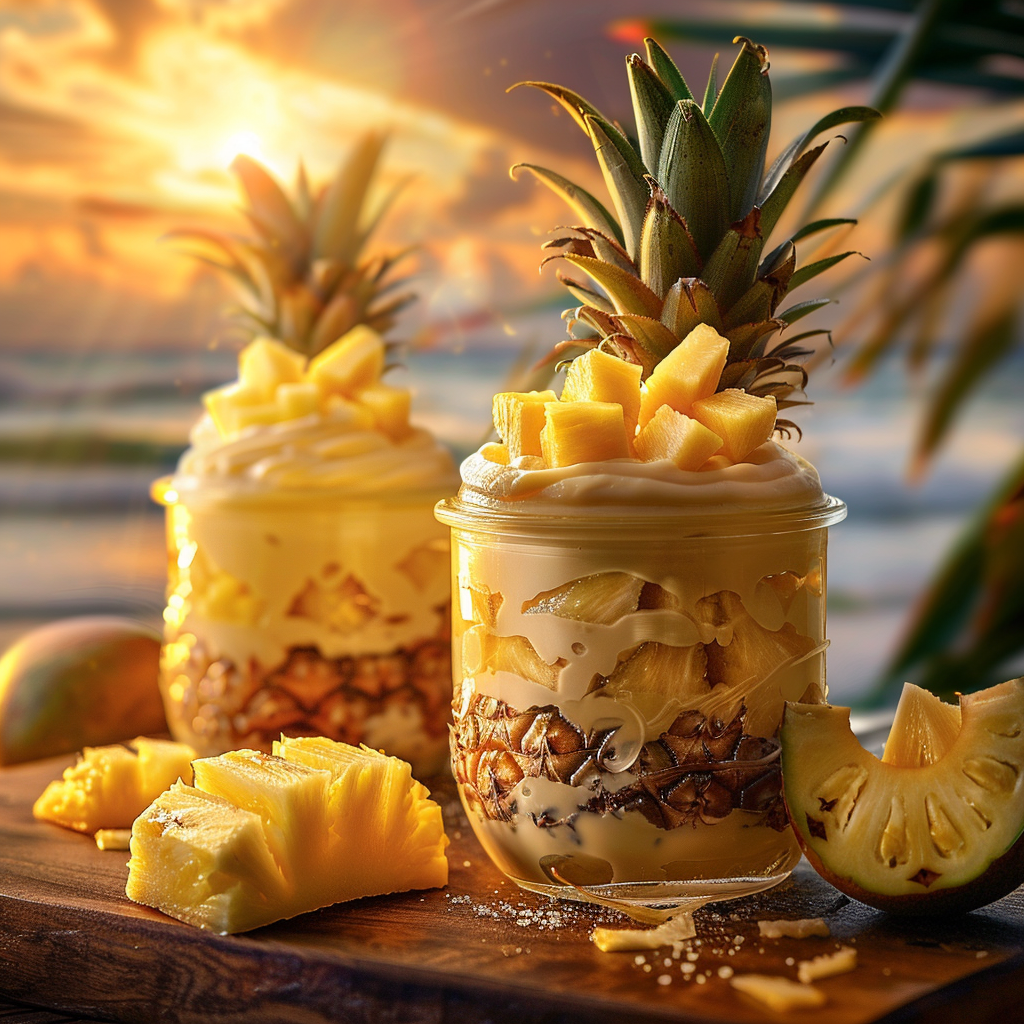 Pineapple Mango Cream Jars Recipe 3 Pineapple Mango Cream Jars Recipe - Recipe Image