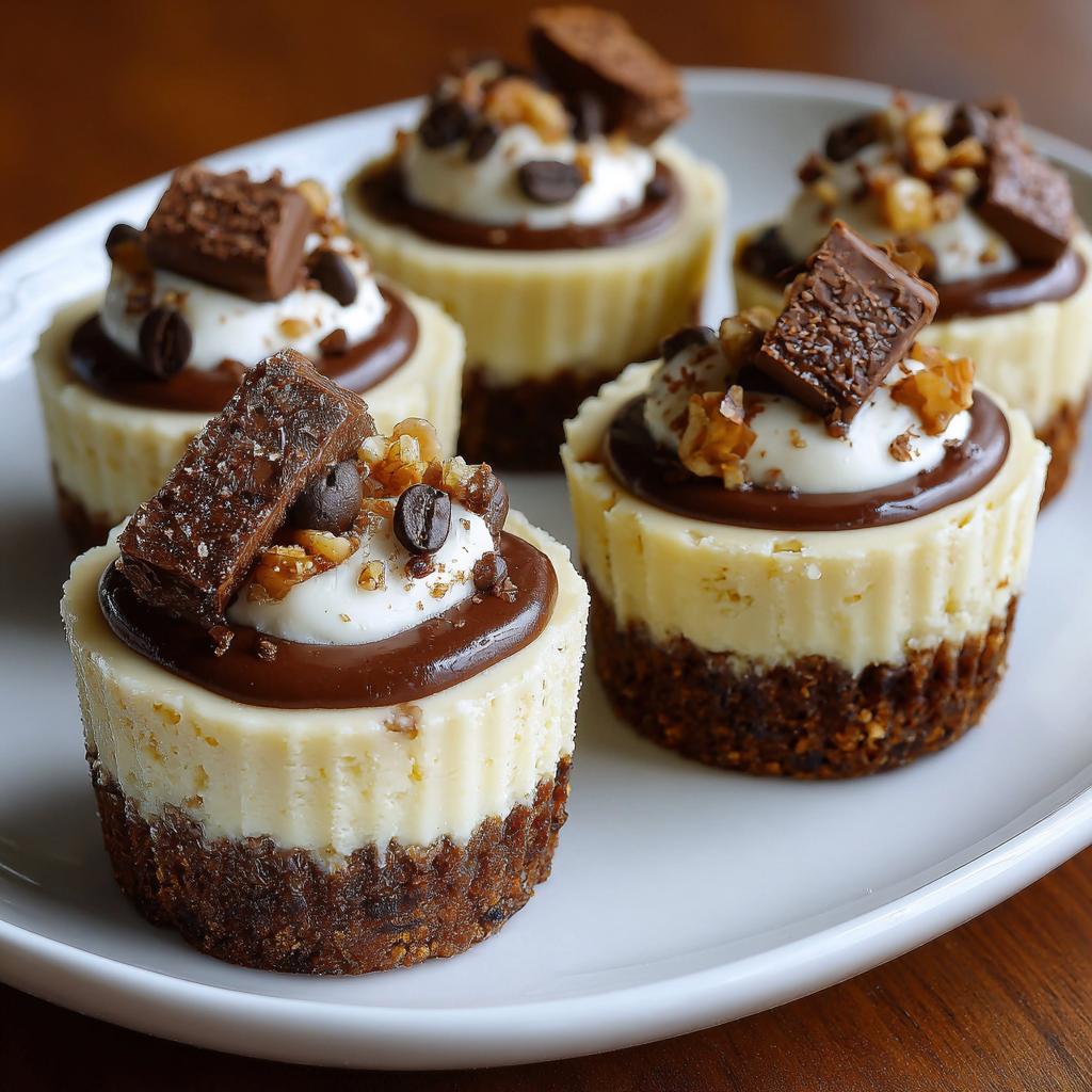 Coffee Mocha Cheesecake Cups Recipe 3 Coffee Mocha Cheesecake Cups Recipe - Recipe Image