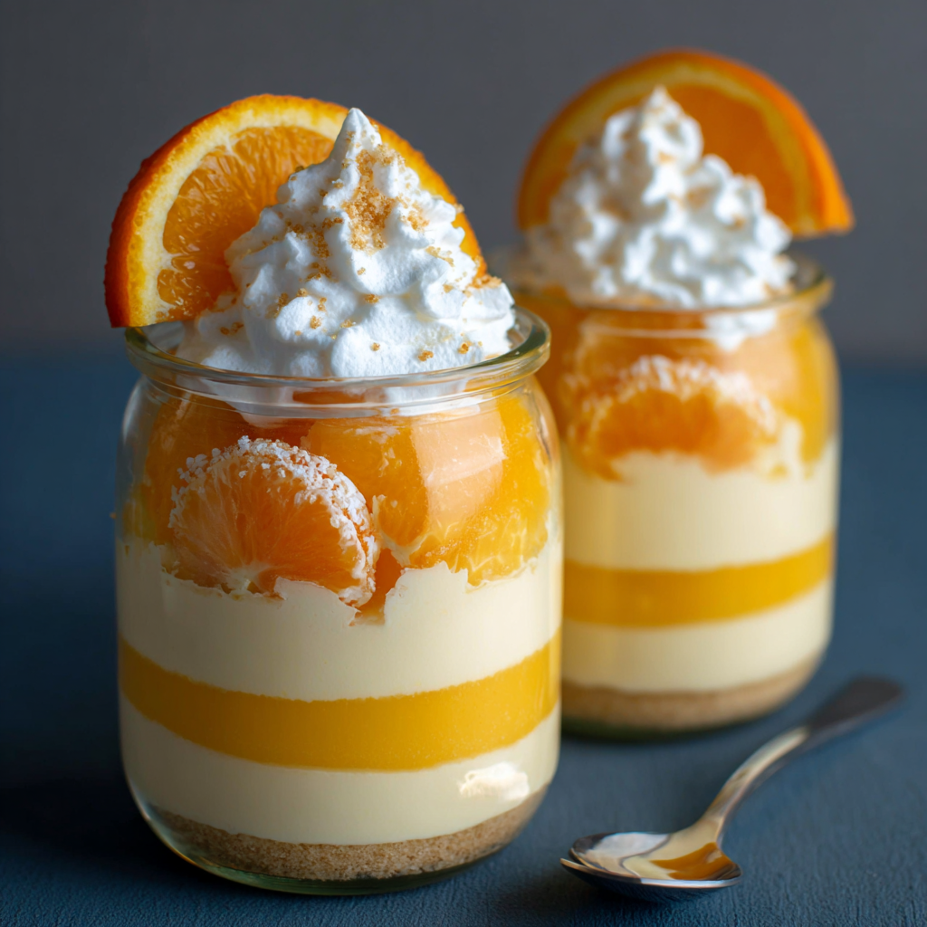 Orange Creamsicle Dessert Jars Recipe 2 Orange Creamsicle Dessert Jars Recipe - Recipe Image