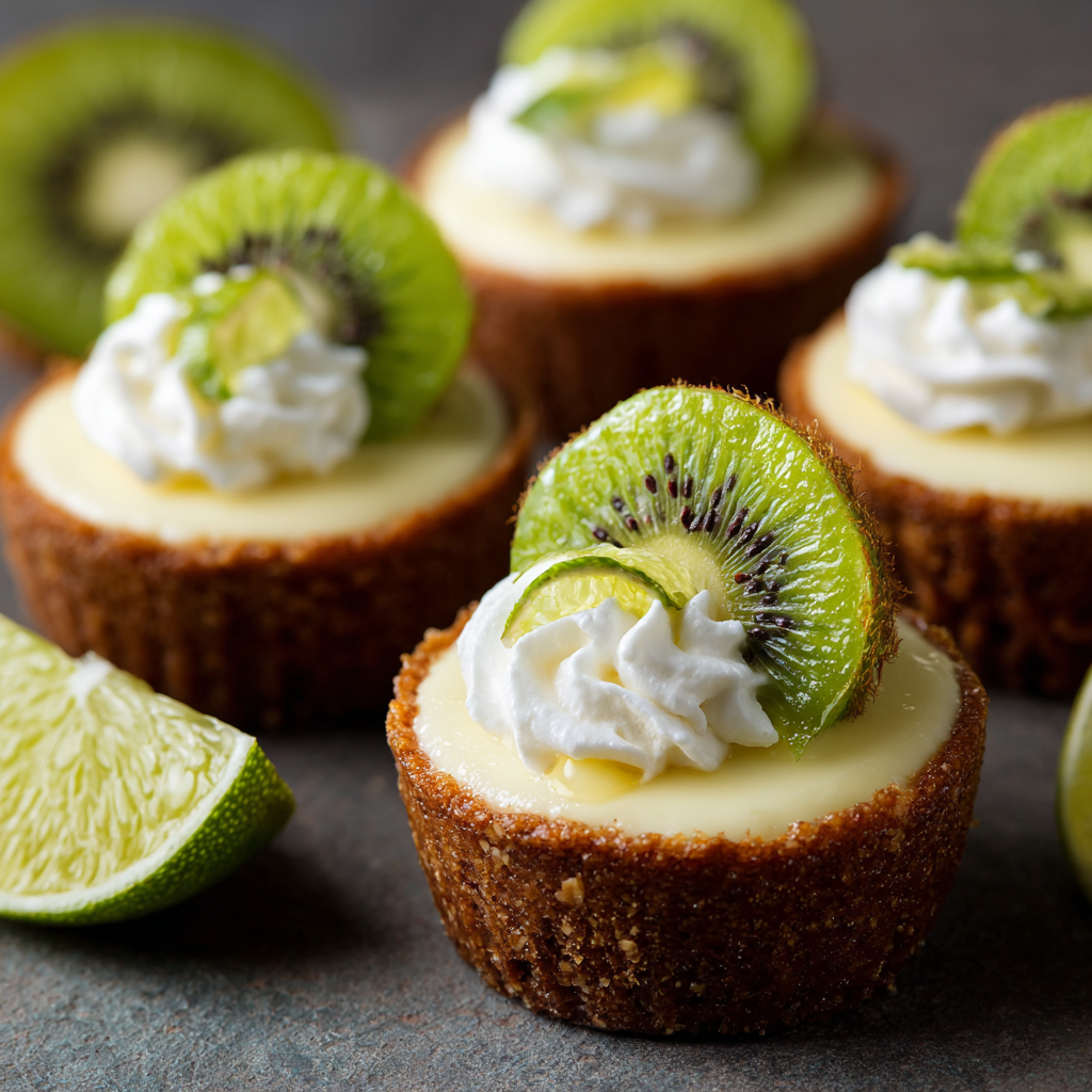 Kiwi Lime Cheesecake Cups Recipe - Recipe Image