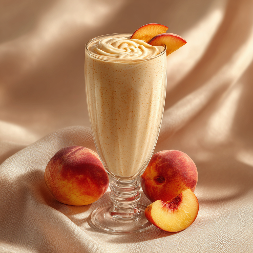 Peach Vanilla Smoothie Recipe 2 Peach Vanilla Smoothie Recipe - Recipe Image