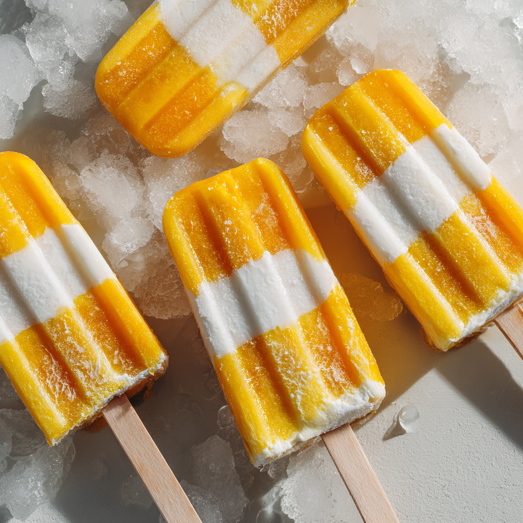 Mango Coconut Pops Recipe 2 Mango Coconut Pops Recipe - Recipe Image