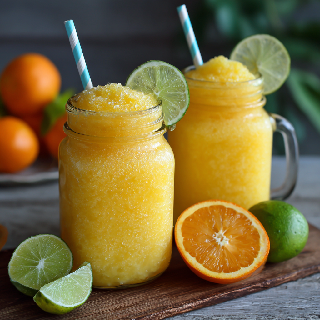 Orange Mango Slush Recipe 3 Orange Mango Slush Recipe - Recipe Image