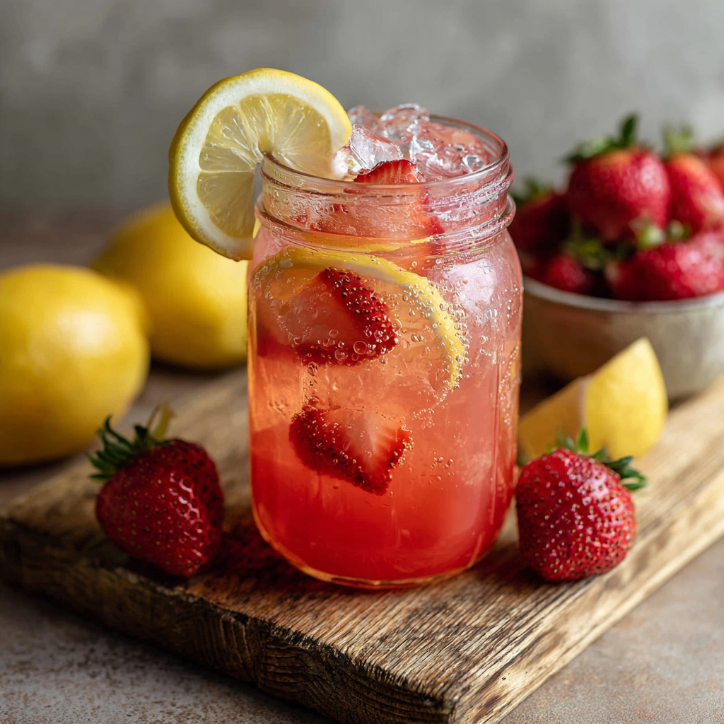 Strawberry Lemonade Recipe 3 Strawberry Lemonade Recipe - Recipe Image
