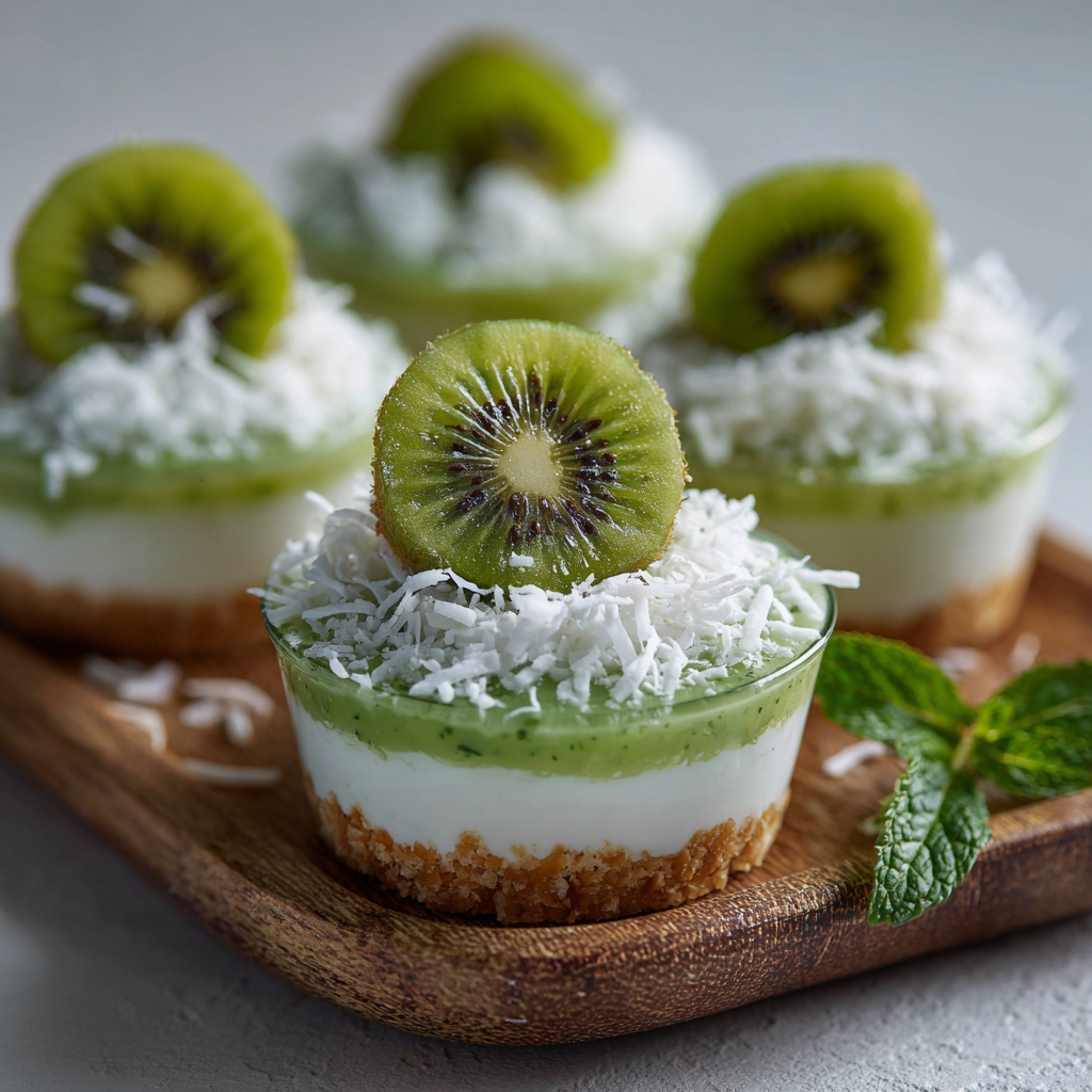 Coconut Kiwi Dessert Cups Recipe - Recipe Image