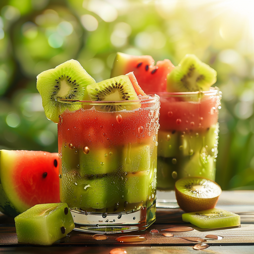 Watermelon Kiwi Slush Cups Recipe - Recipe Image