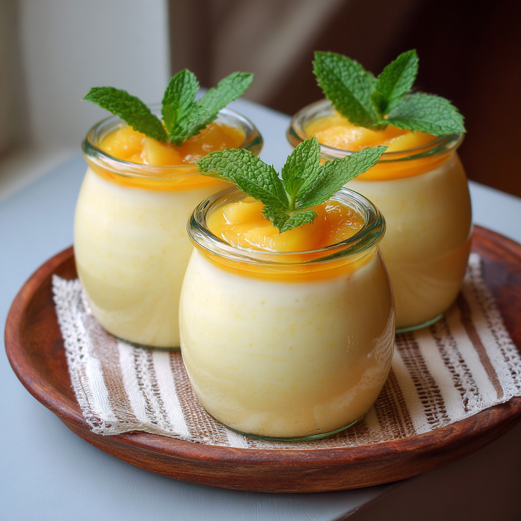Pineapple Peach Cream Jars Recipe 3 Pineapple Peach Cream Jars Recipe - Recipe Image